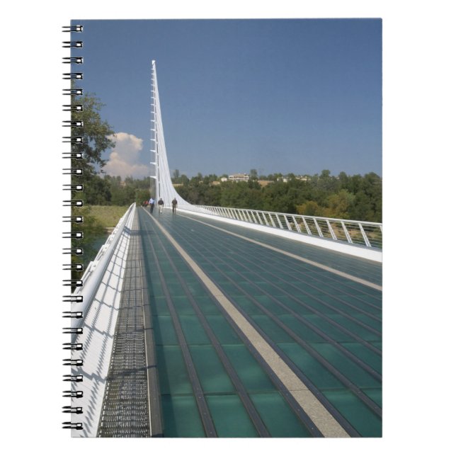 Caderno Espiral A Ponte Relógio de Sol em Turtle Bay (Frente)