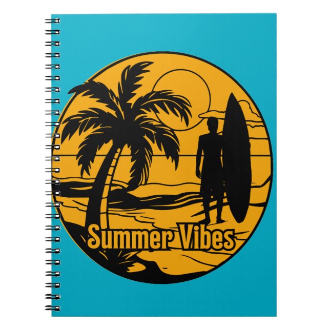 Caderno Espiral a praia (Frente)