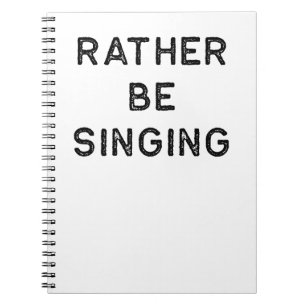 Caderno Espiral A preferencialmente da camisa da música esteja