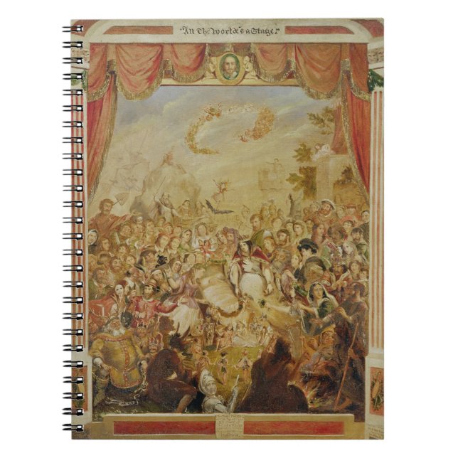 Caderno Espiral A primeira aparição de William Shakespeare (1564- (Frente)