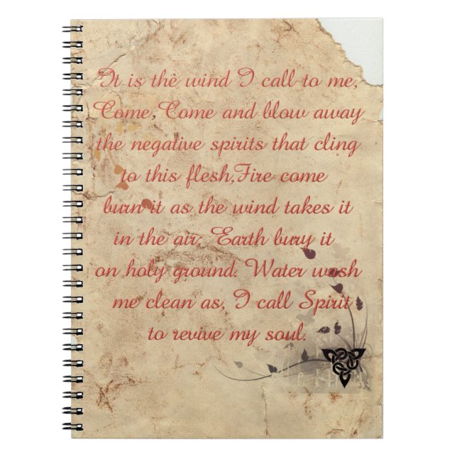 Caderno Espiral A prosa dos elementos (Frente)