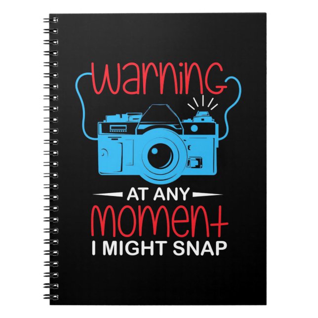 Caderno Espiral A Qualquer Momento, O Fotógrafo Pode Se Encaixar (Frente)
