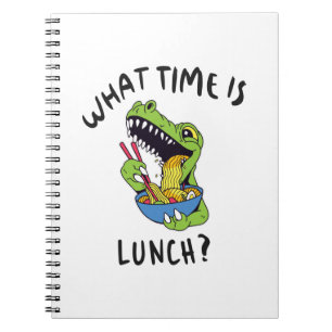 Caderno Espiral A que horas é o almoço