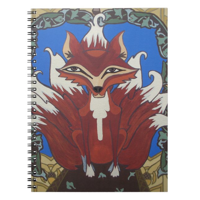 Caderno Espiral A raposa com nove caudas (Frente)