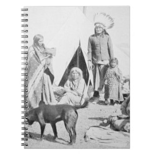 Caderno Espiral A reserva de Sioux no pinho Ridge, South Dakota,