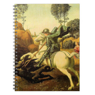 Caderno Espiral A "Rua George e o Dragão" de Raphael (cerca de 150