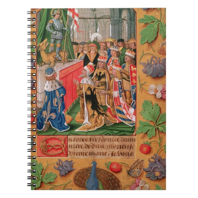 Caderno Espiral A Senhora Adição 25698 f.3 iluminou a página de um (Frente)