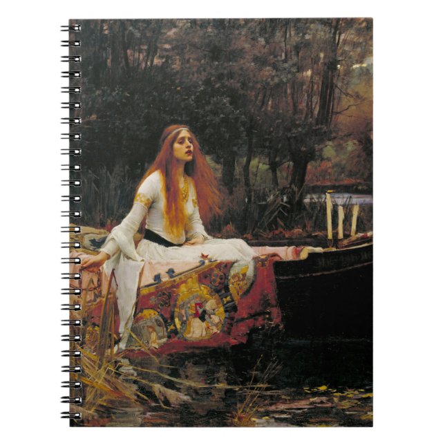 Caderno Espiral A Senhora de Shalott 1888 John William Waterhouse (Frente)