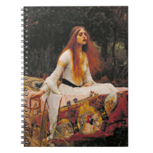 Caderno Espiral A Senhora de Shalott John William Waterhouse