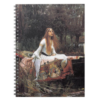 Caderno Espiral A Senhora de Shalott por John W. Waterhouse