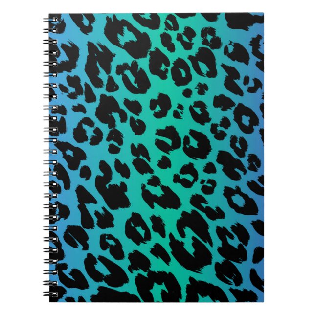 Caderno Espiral A Série Leopardo Multicolorida Design 6 (Frente)