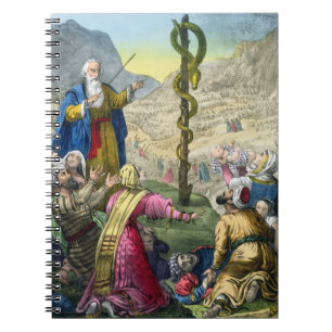 Caderno Espiral A serpente de bronze, de uma bíblia impressa por