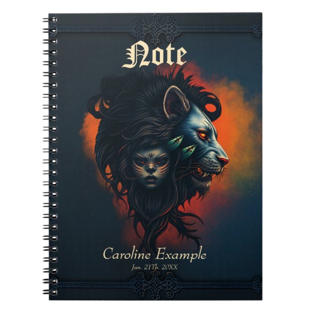 Caderno Espiral A simbiose da força e graça (Frente)