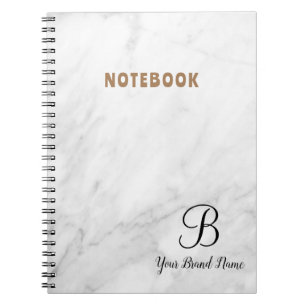 Caderno Espiral A Simplicidade Elegante de um Mármore Branco
