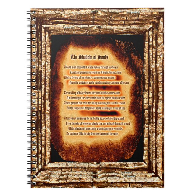 Caderno Espiral A Sombra das Almas (Frente)