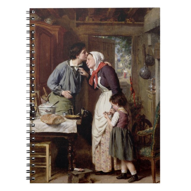 Caderno Espiral A Son's Devotion, 1868 (petróleo na canvas) (Frente)