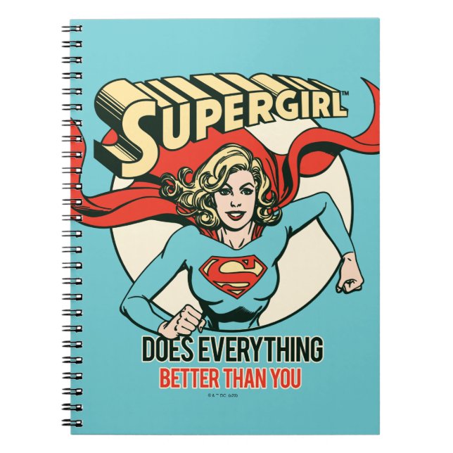 Caderno Espiral A Supergirl Faz Tudo Melhor Que Você (Frente)