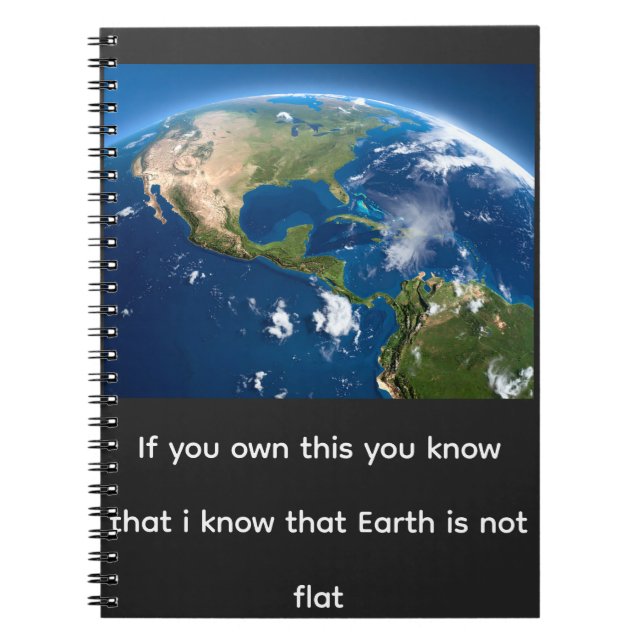 Caderno Espiral A terra é plana? (Frente)