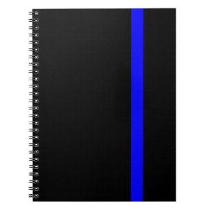 Caderno Espiral A Thin Blue Line Vertical Simbólica