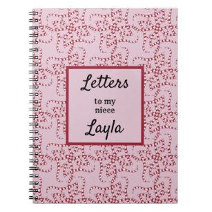 Caderno Espiral A Tia Lhe Dá Cartas Para O Meu Notebook De Abstrat