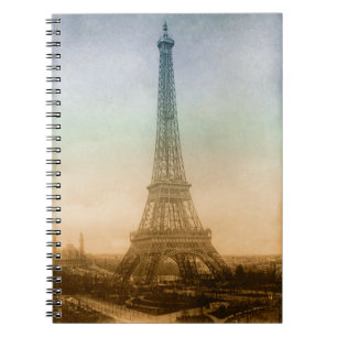 Caderno Espiral A torre Eiffel no notebook de Paris