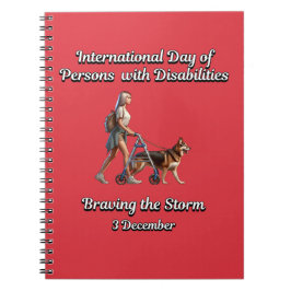 Caderno Espiral A trazer a Tempestade. Pessoas com Deficiência