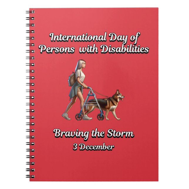 Caderno Espiral A trazer a Tempestade. Pessoas com Deficiência (Frente)
