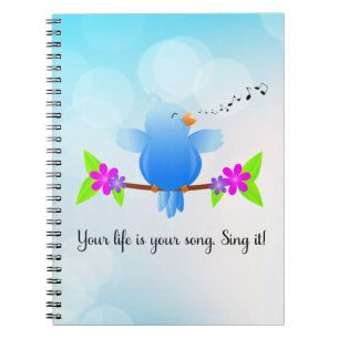 Caderno Espiral A tua vida é a tua canção - canta-a!