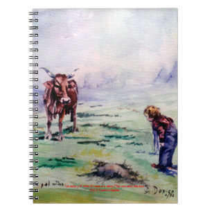 Caderno Espiral A vaca e o menino/The cow and the boy