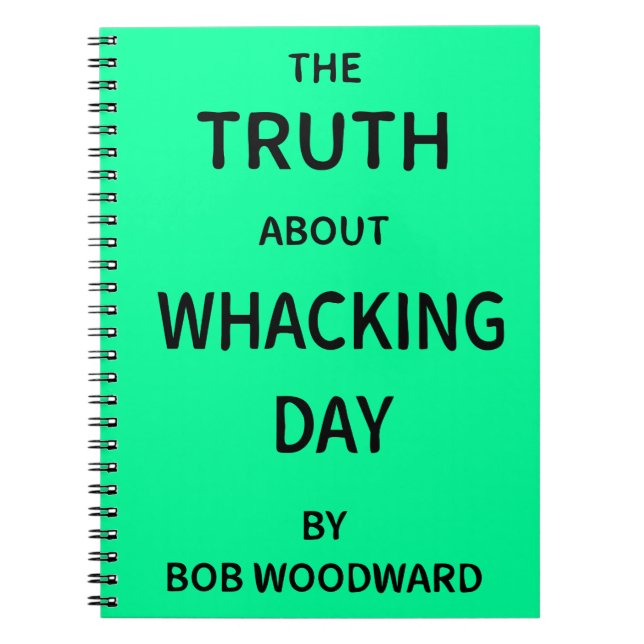 Caderno Espiral A verdade sobre o dia Whacking por Bob Woodward (Frente)