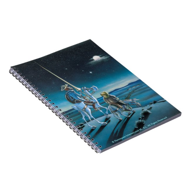 Caderno Espiral A viagem - desenhos animados de Don Quixote - (Lado Direito)