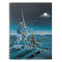 Caderno Espiral A viagem - desenhos animados de Don Quixote -
