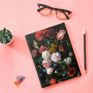 Caderno Espiral A vida com flores Jan Davidsz de Heem