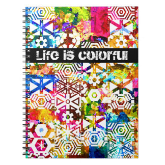 Caderno Espiral A vida é colorida