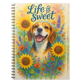 Caderno Espiral A vida é doce