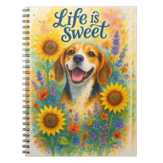 Caderno Espiral A vida é doce 