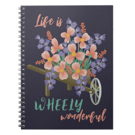 Caderno Espiral A vida é maravilhosa - Notebook Inspiracional