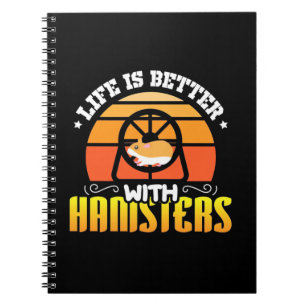 Caderno Espiral A Vida É Melhor Com Hamsters