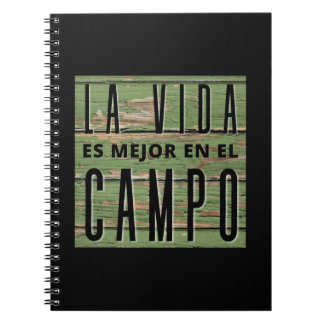 Caderno Espiral A Vida É Melhor No Campo