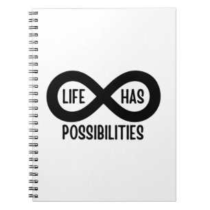 Caderno Espiral A Vida Matemática nerd Possui Possibilidades