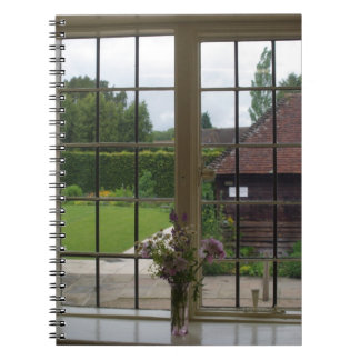 Caderno Espiral A vista do Diário da janela de Jane Austen