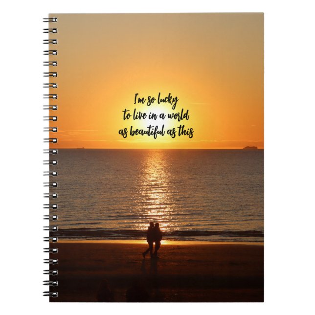 Caderno Espiral "A World as Beautiful as This" (Frente)