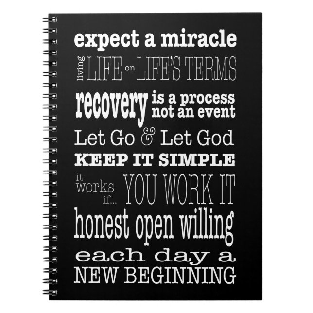 Caderno Espiral AA Sayings & Slogans 2 (Frente)