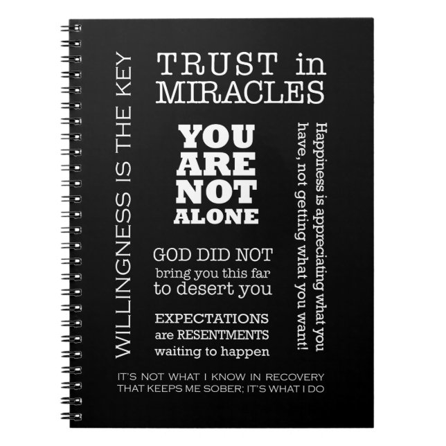 Caderno Espiral AA Sayings & Slogans 3 (Frente)