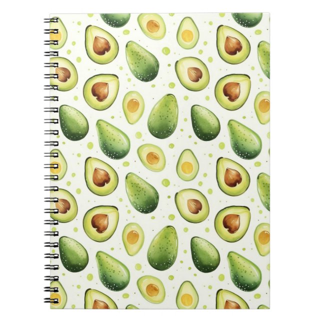 Caderno Espiral Abacates Green Dots   (Frente)