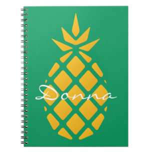Caderno Espiral Abacaxi bonito moderno