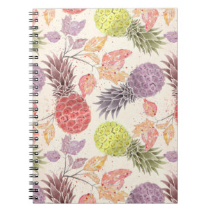 Caderno Espiral Abacaxi, casal doce, fruta