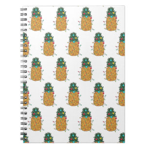 Caderno Espiral Abacaxi de Natal tropical