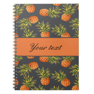 Caderno Espiral Abacaxi personalizado na moda