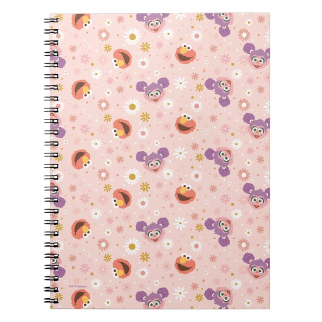 Caderno Espiral Abby Cadabby & Elmo | Padrão Floresta (Frente)